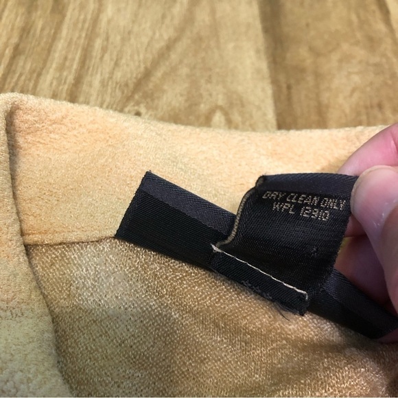 Lane Bryant Designs & Co Sandy Tan Acetate Blazer Jacket Button Size 14 - Picture 6 of 10